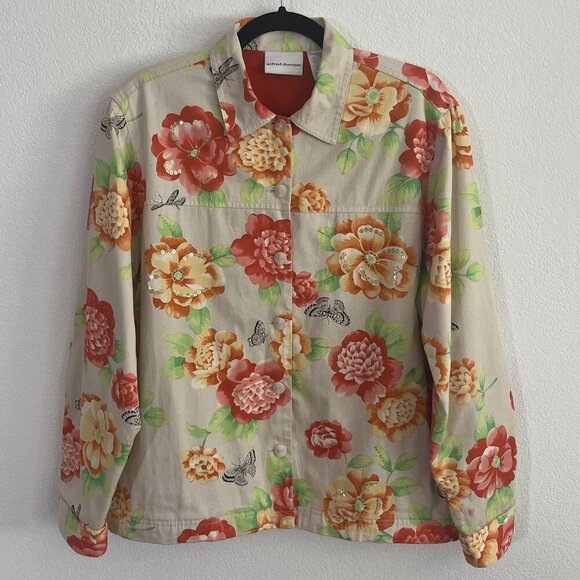 Alfred Dunner Flower Sequin Jacket - Picture 1 of 4